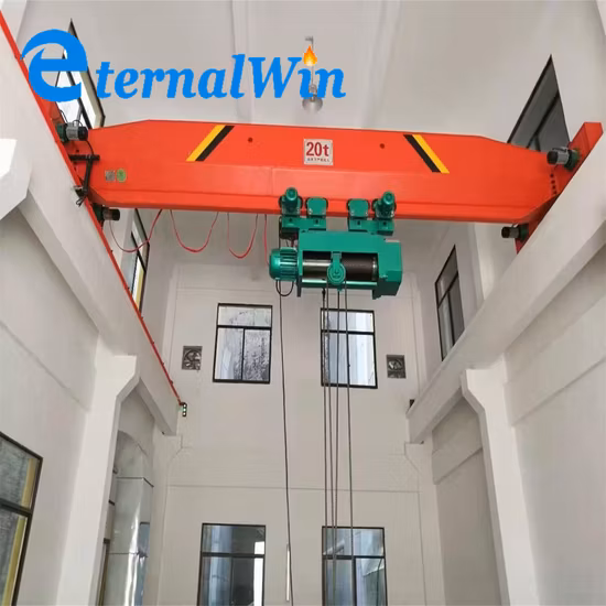 Guindastes de controle elétrico de alta segurança Equipamento de elevação de carga Guindaste de ponte móvel Serviço leve 5ton 10ton 15ton Guindaste de ponte aérea de viga única para armazém