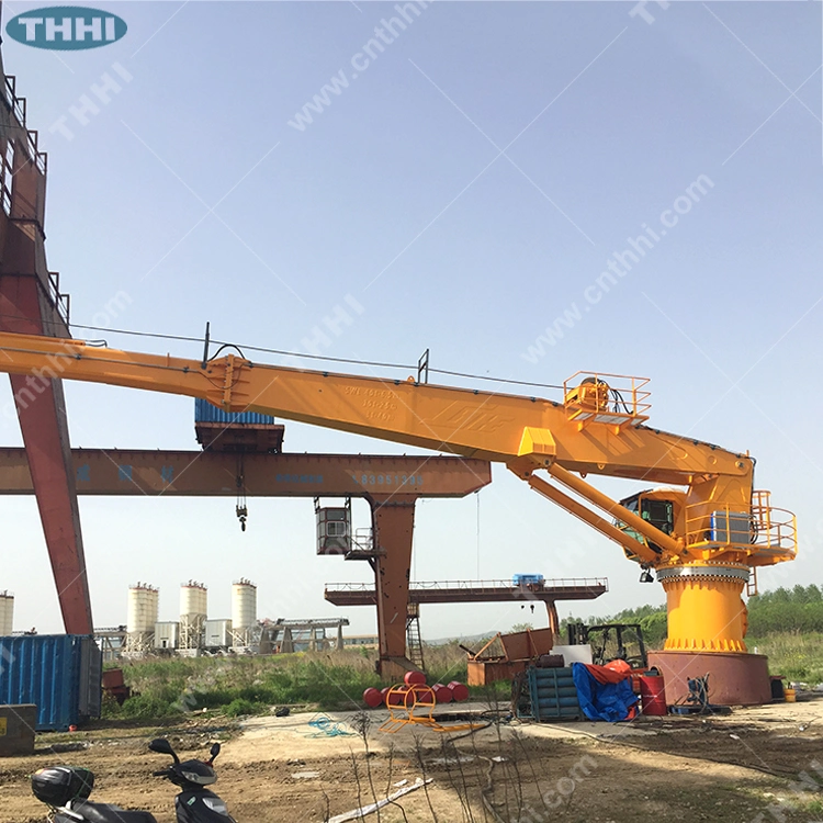 Hydraulic Fixed Type Shipyard Port Cargo Crane